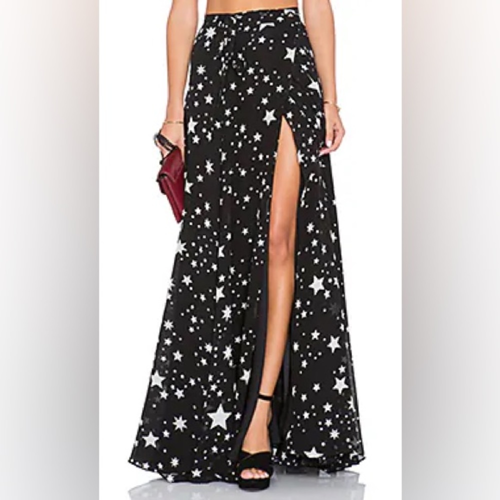 Lovers and Friends Hyrda Star Print Maxi Skirt Size XS